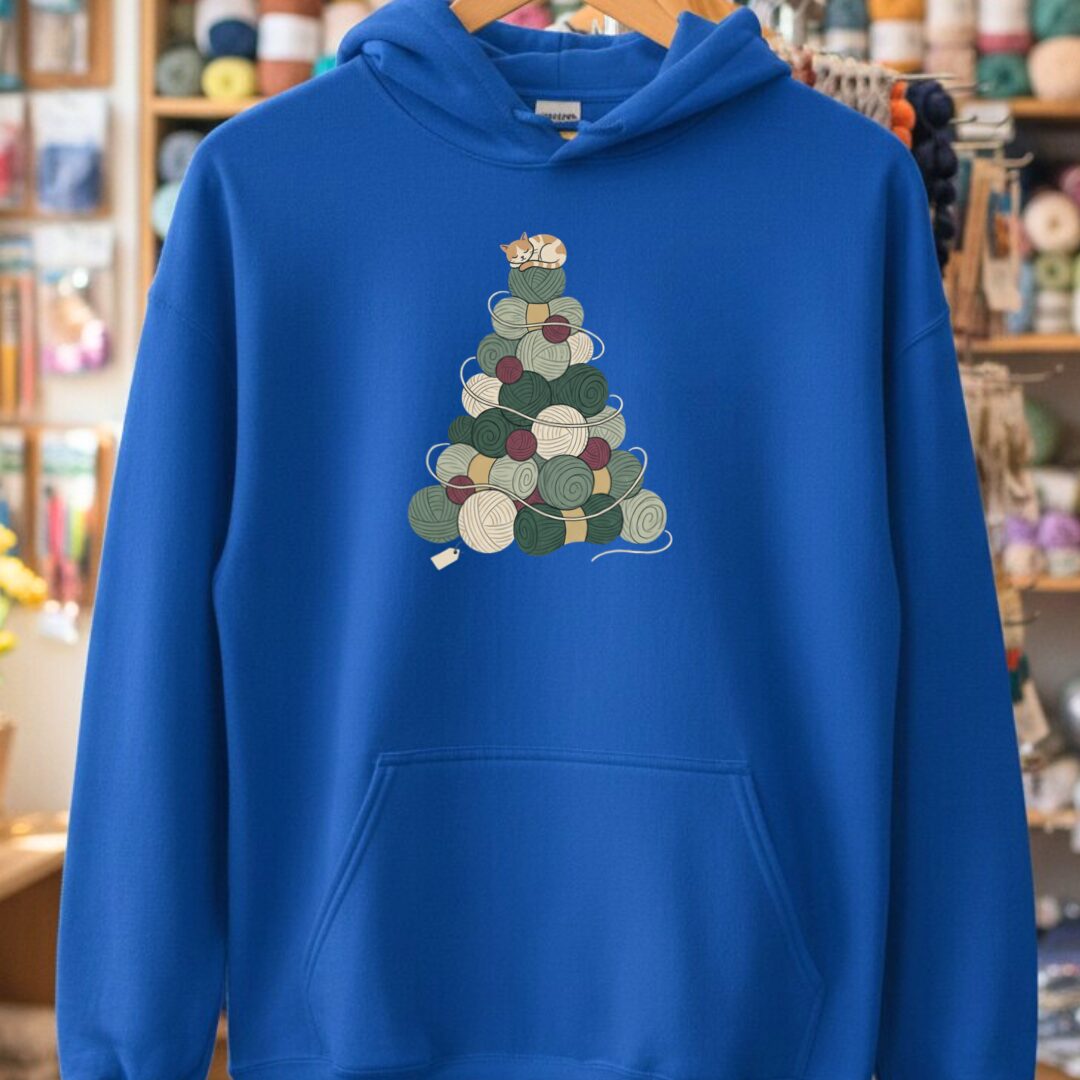 Yarn Tree Hoodie Royal t-shirt