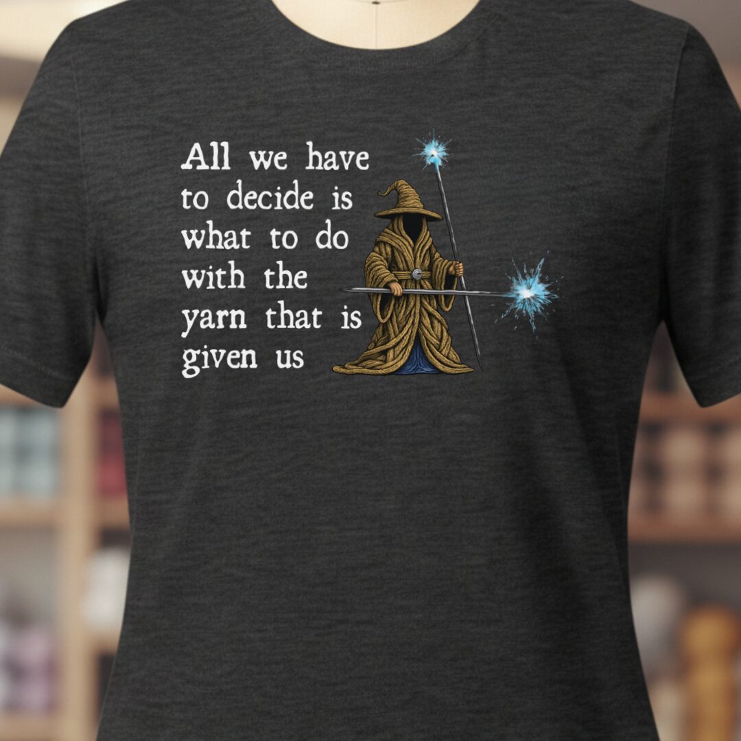 Yarn Wizard T-Shirt Dark Grey t-shirt