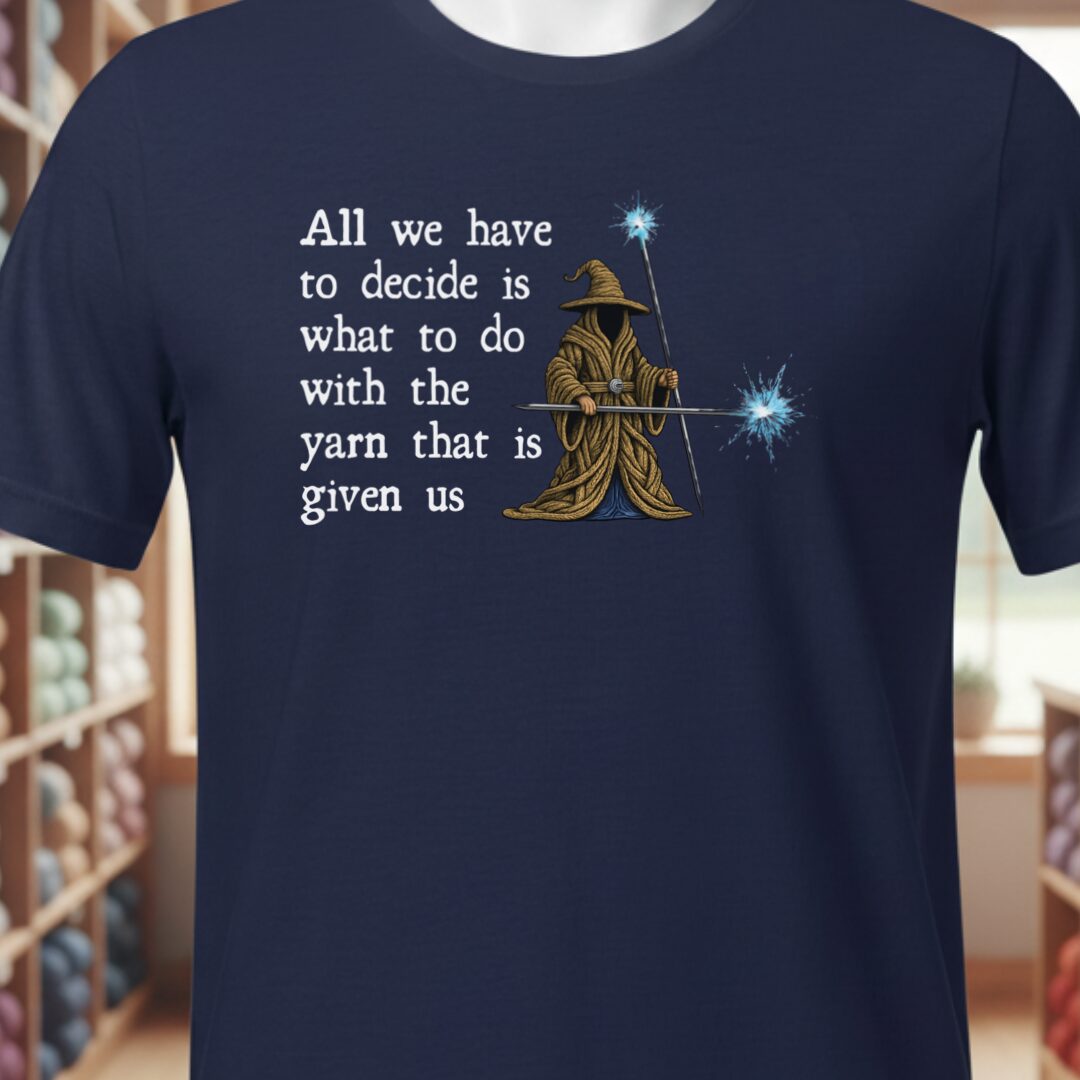 Yarn Wizard T-Shirt Navy t-shirt