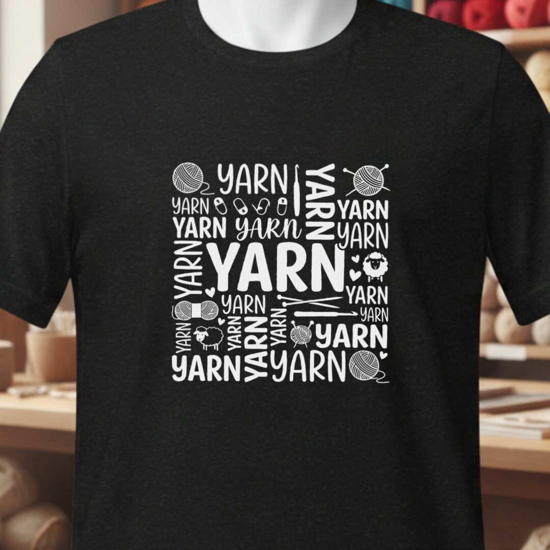 Yarn Word T-Shirt Black t-shirt