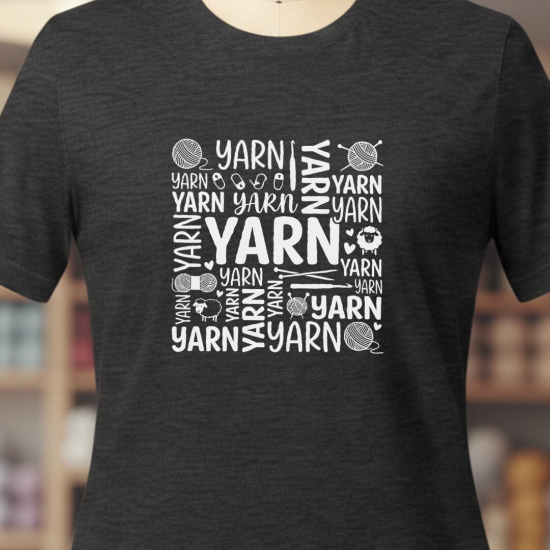 Yarn Word T-Shirt Dark Grey t-shirt