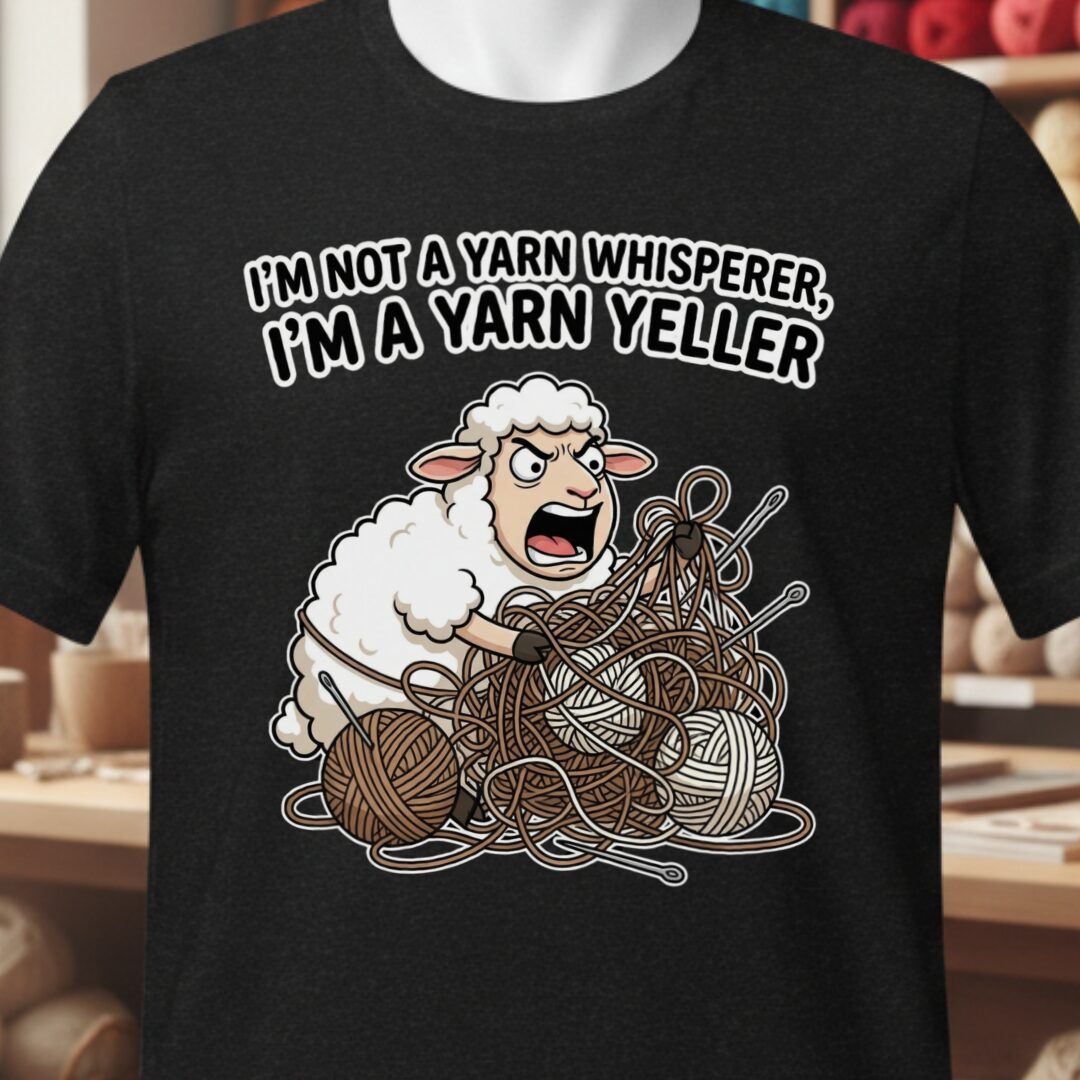 Yarn Yeller T-Shirt Black t-shirt