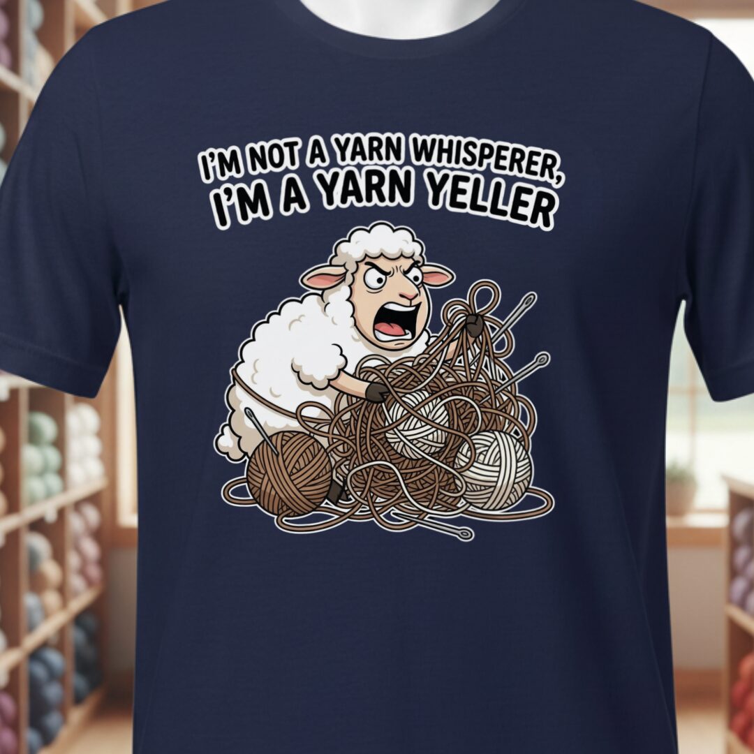 Yarn Yeller T-Shirt Navy t-shirt