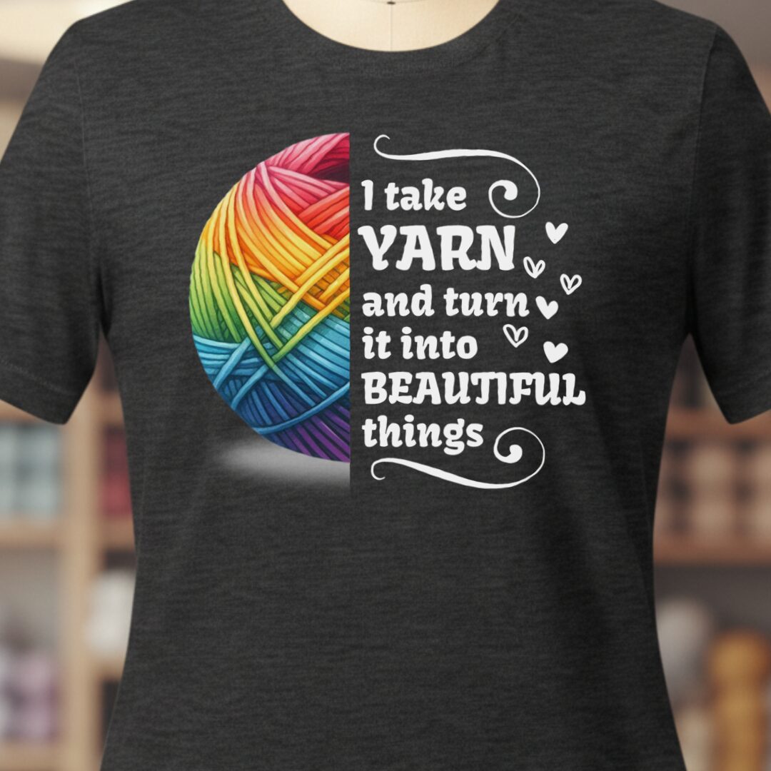 Yarn to Beauty T-Shirt Dark Grey t-shirt