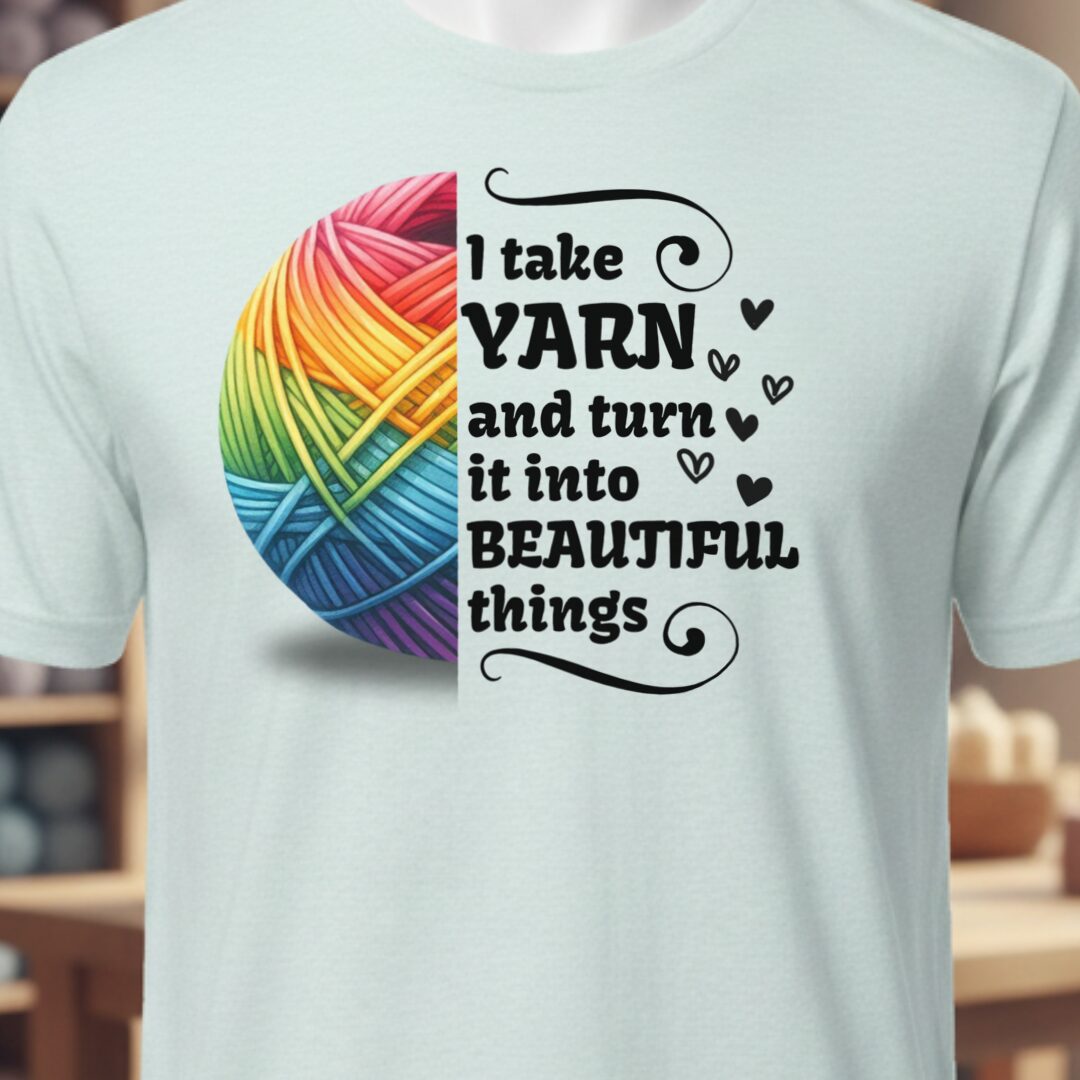 Yarn to Beauty T-Shirt Ice Blue t-shirt