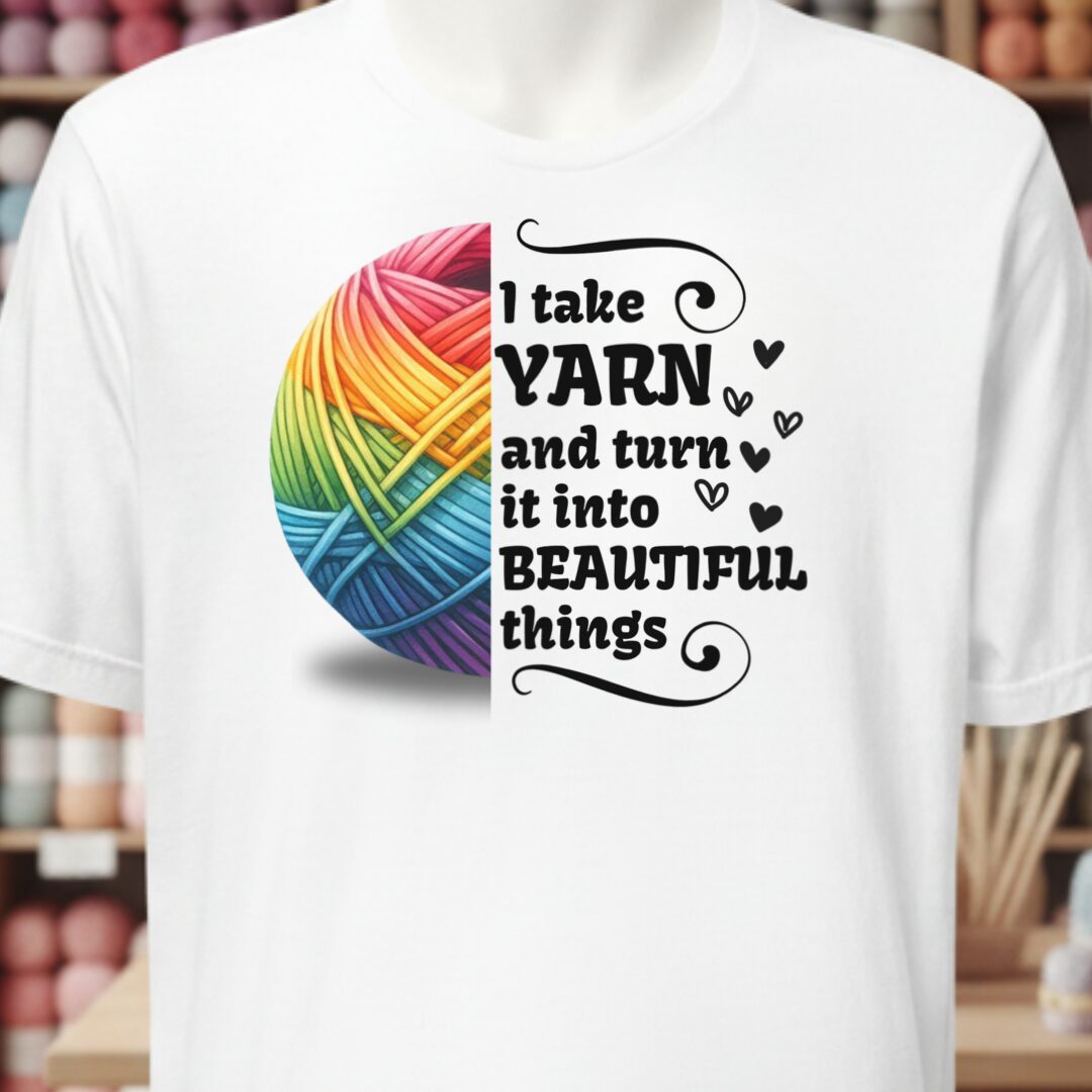 Yarn to Beauty T-Shirt White t-shirt