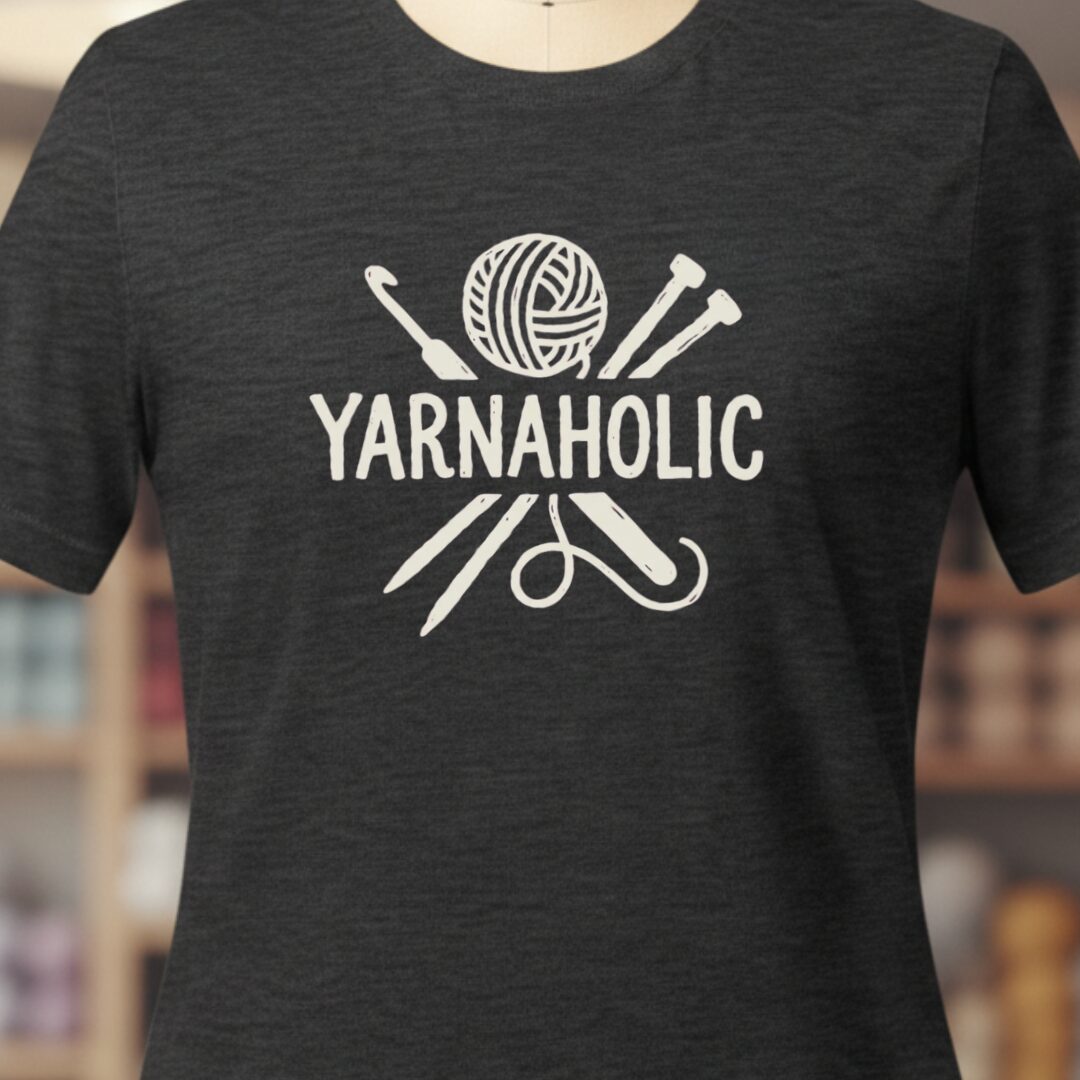 Yarnaholic T-Shirt Dark Grey t-shirt