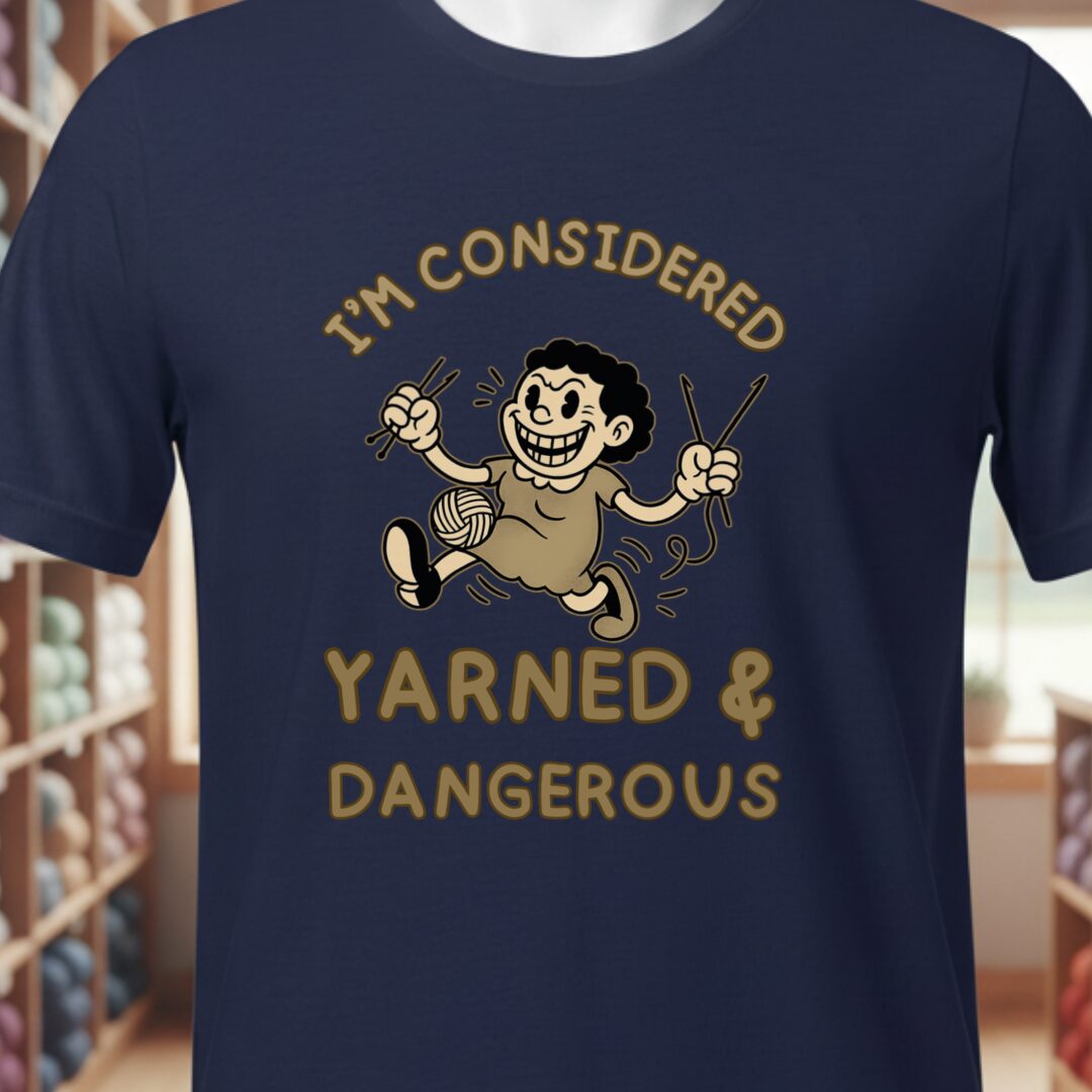 Yarned & Dangerous T-Shirt Navy t-shirt