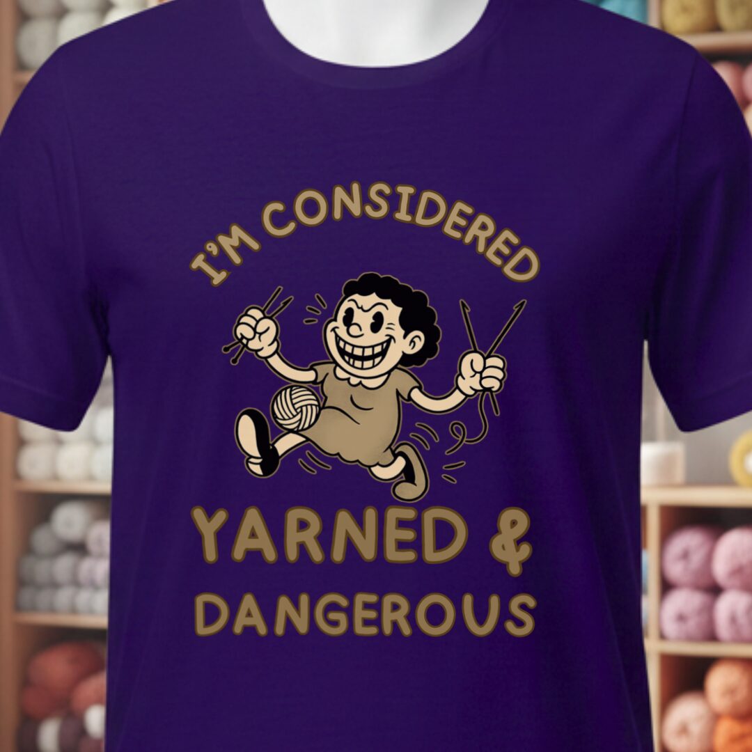 Yarned & Dangerous T-Shirt Purple t-shirt