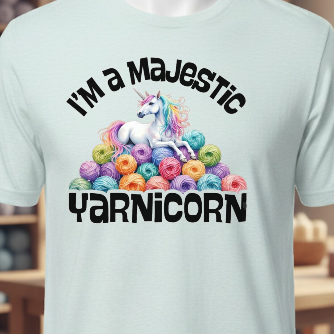 Yarnicorn T-Shirt Ice Blue t-shirt