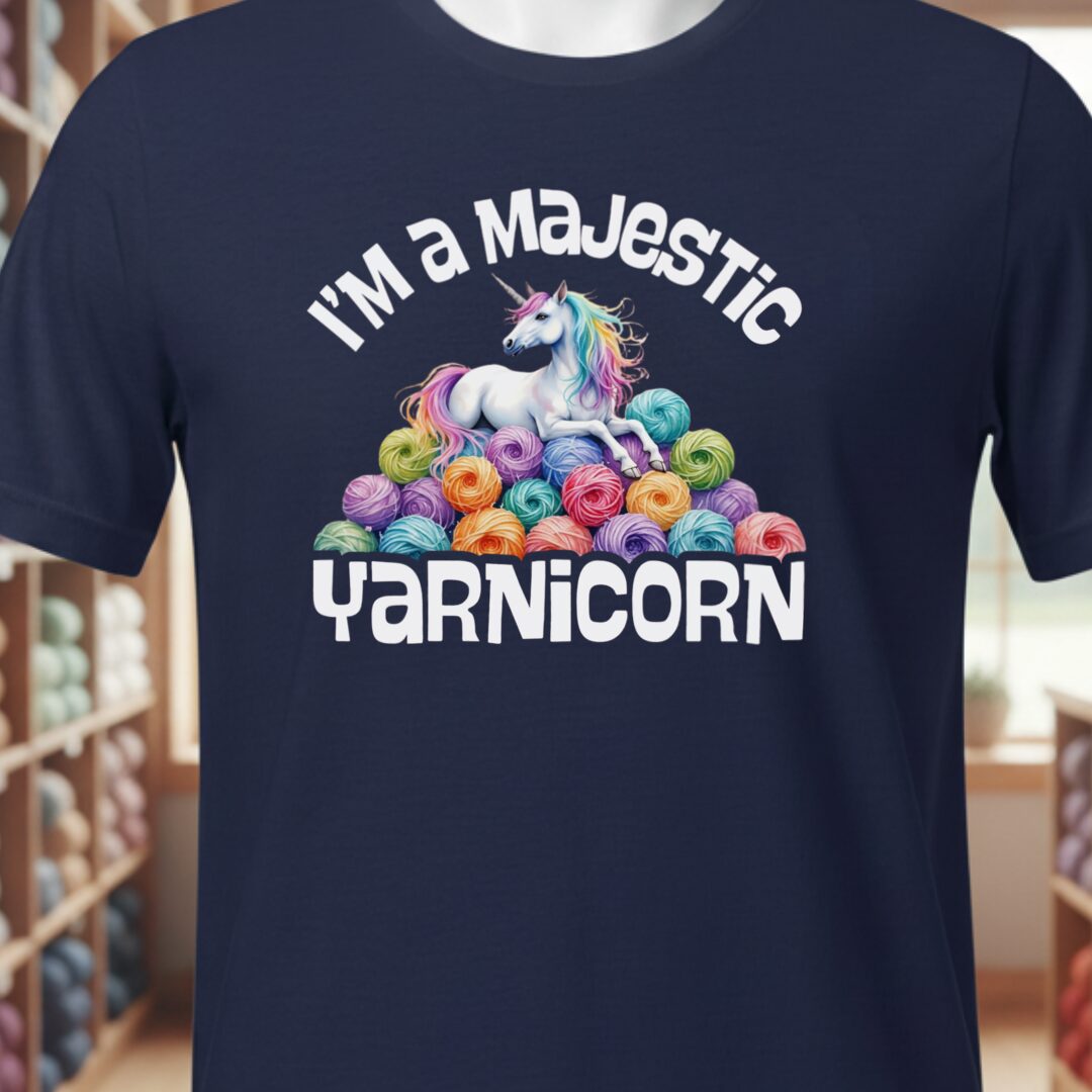 Yarnicorn T-Shirt Navy t-shirt