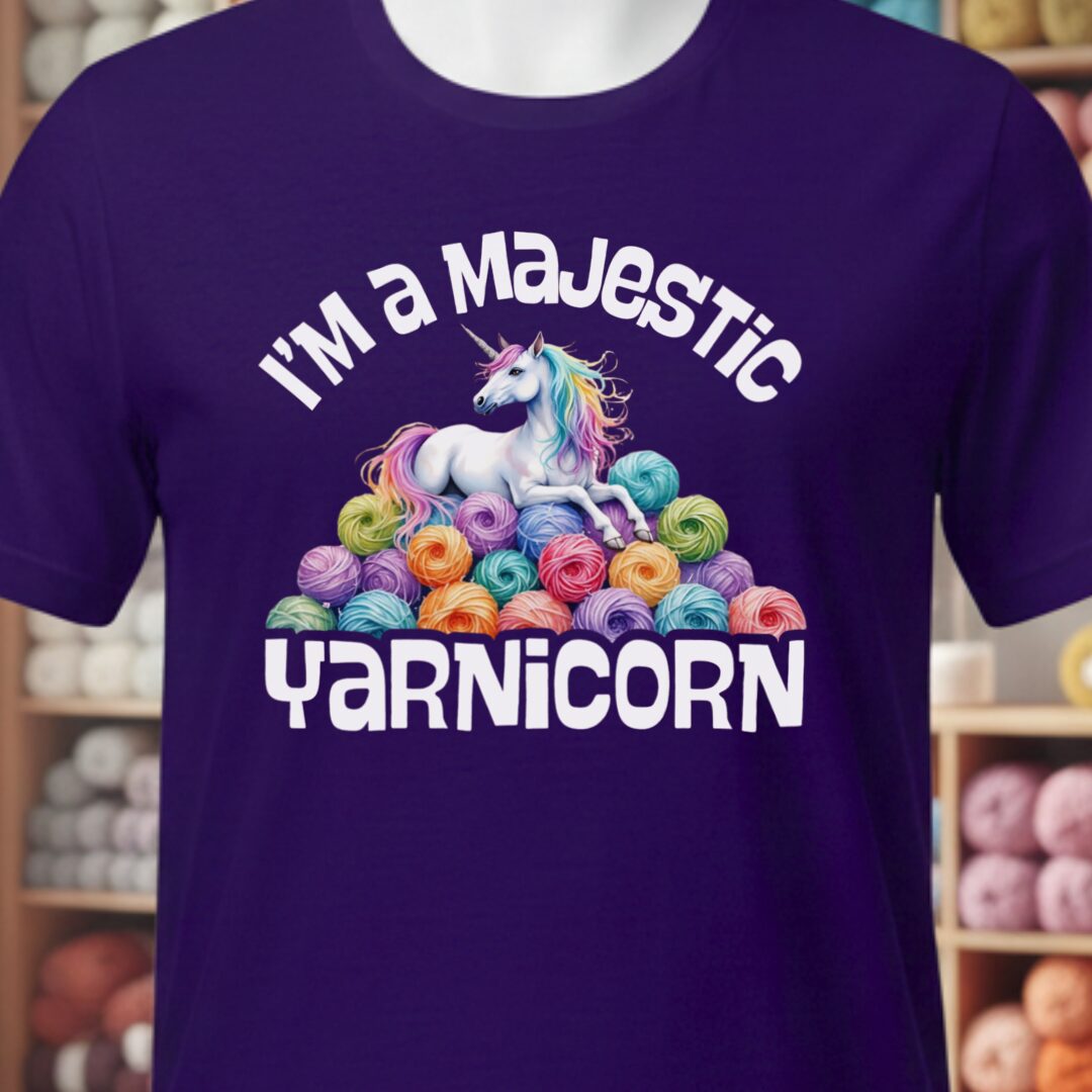Yarnicorn T-Shirt Purple t-shirt