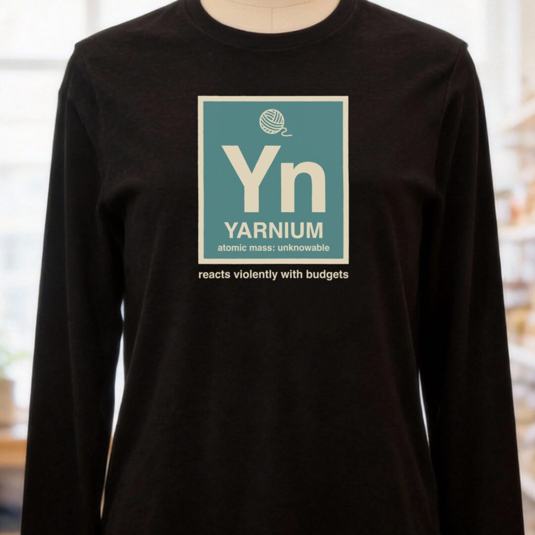 Yarnium Long Sleeve Tee Black t-shirt