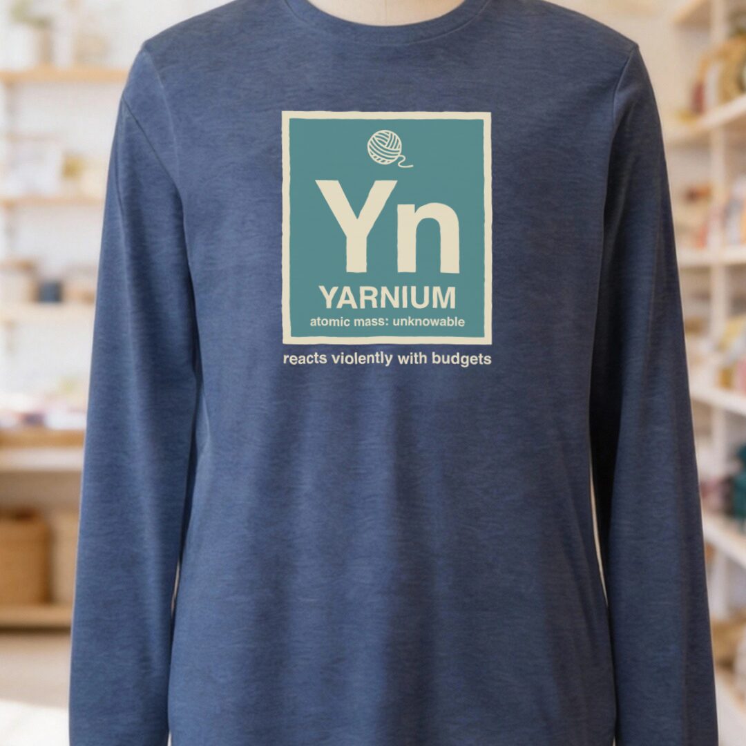 Yarnium Long Sleeve Tee Navy t-shirt