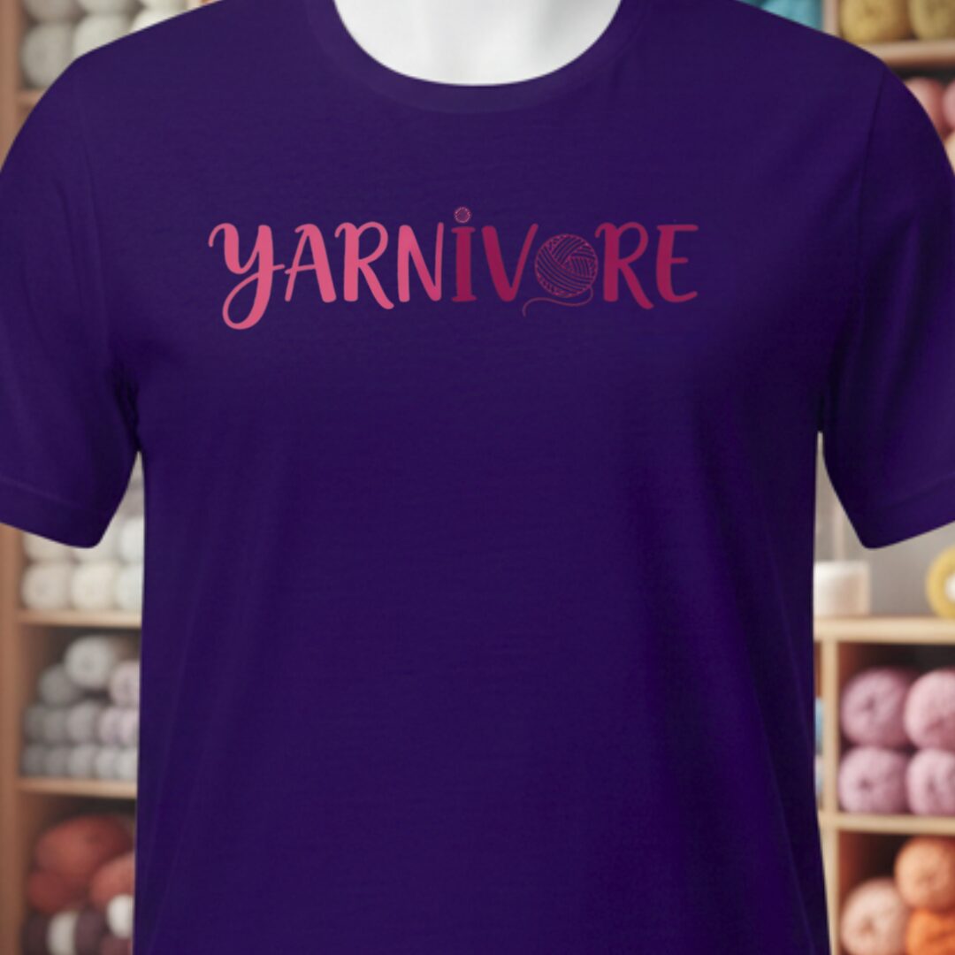 Yarnivore T-Shirt Purple t-shirt
