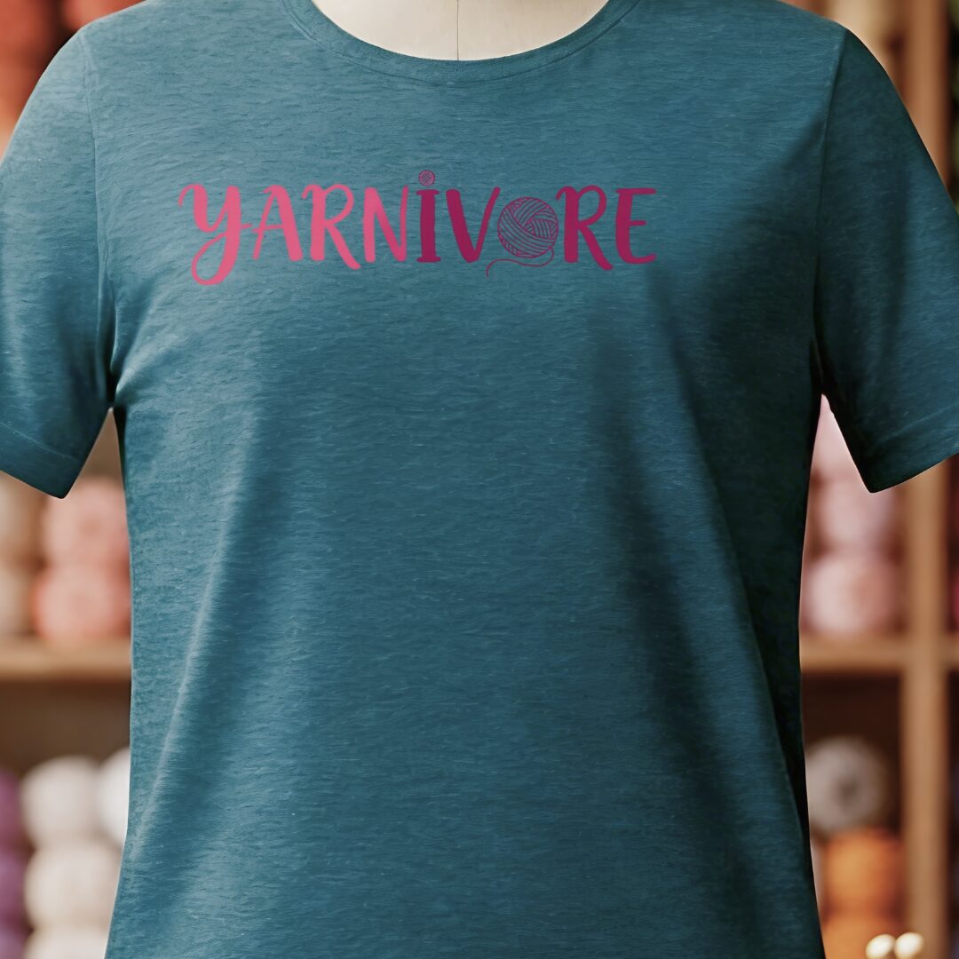 Yarnivore T-Shirt Teal Blue t-shirt