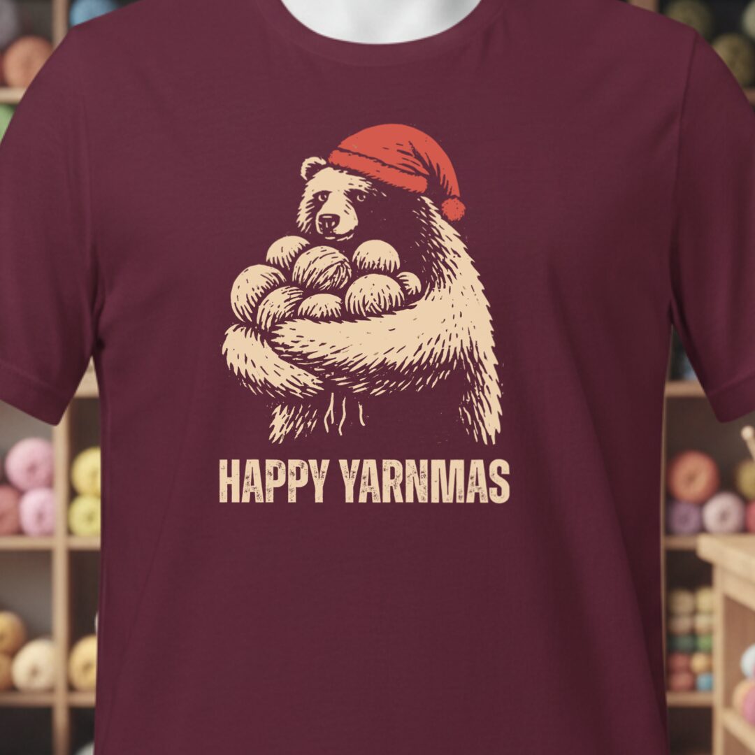 Yarnmas T-Shirt Maroon t-shirt
