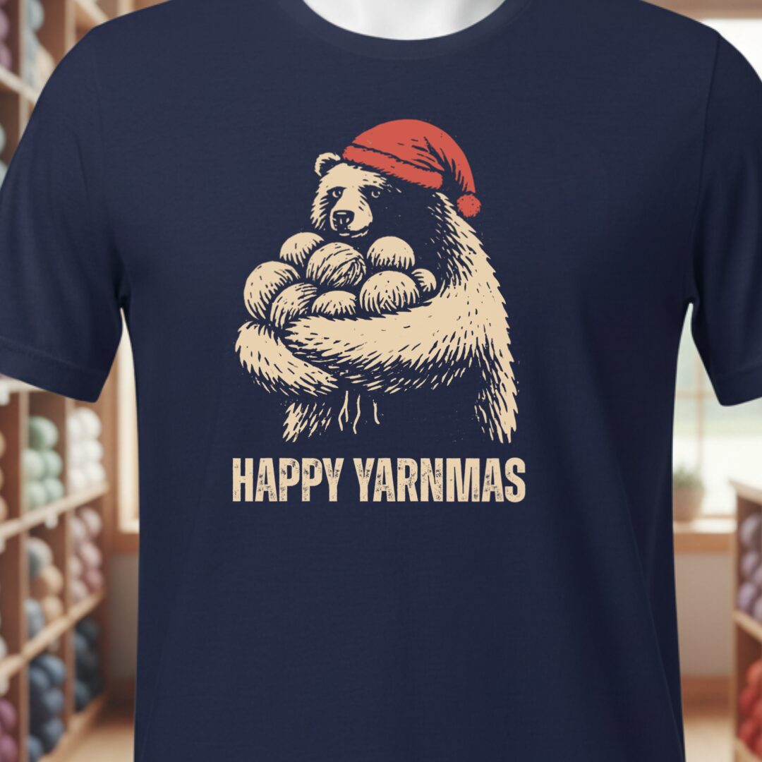 Yarnmas T-Shirt Navy t-shirt
