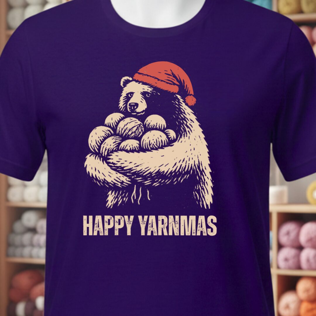 Yarnmas T-Shirt Purple t-shirt