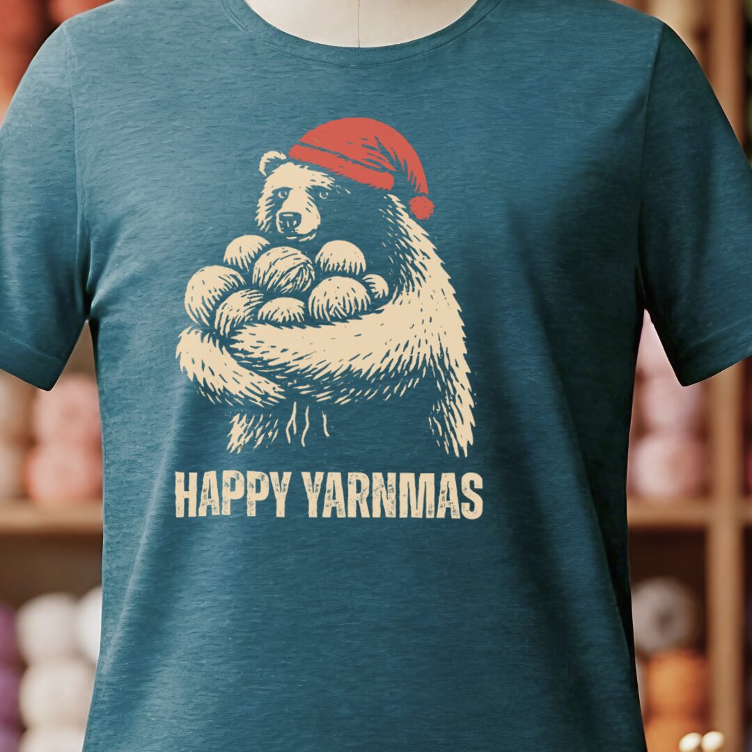 Yarnmas T-Shirt Teal Blue t-shirt