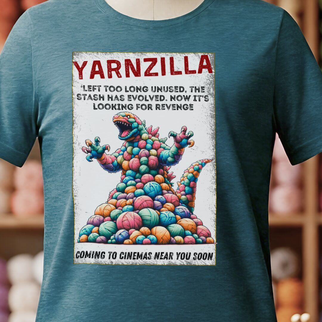 Yarnzilla T-Shirt Teal Blue t-shirt