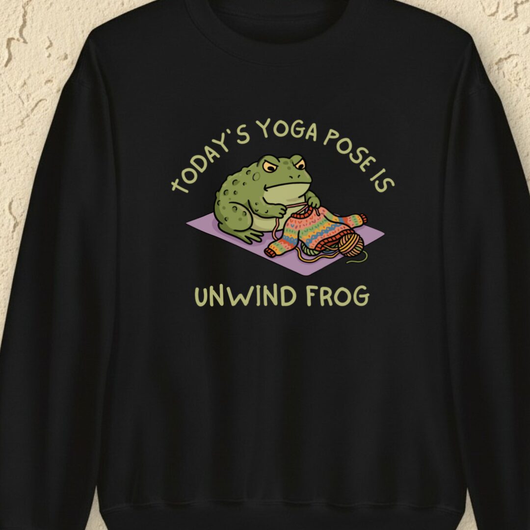 Yoga Pose Black Sweatshirt.jpg