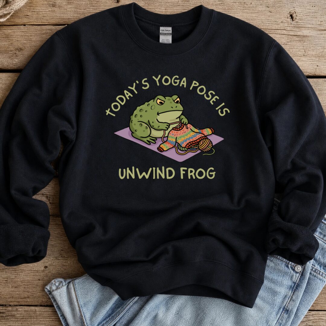 Yoga Pose Sweatshirt Black t-shirt
