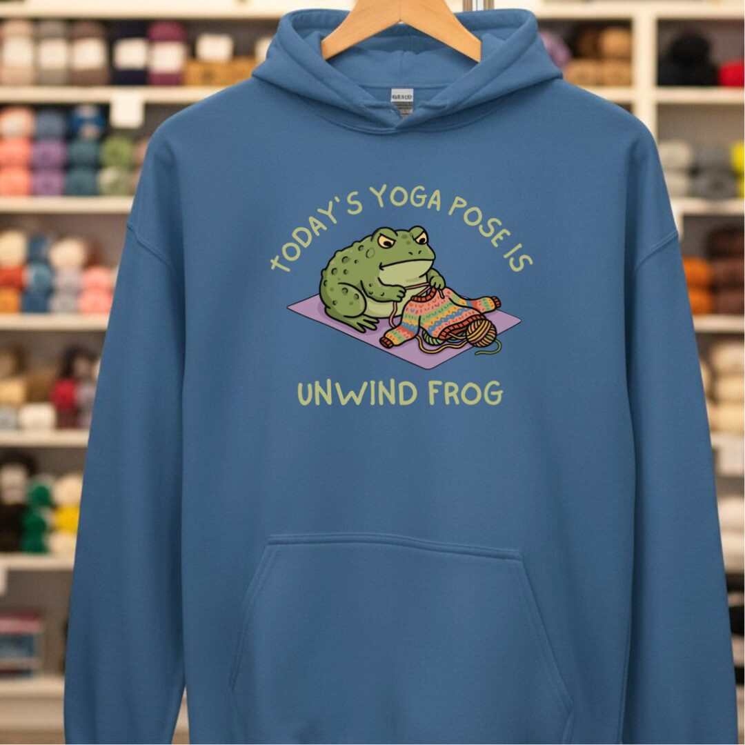 Yoga Pose Indigo Blue Hoodie.jpg