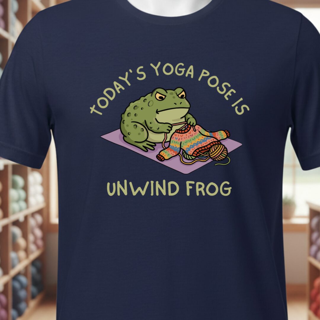 Yoga Pose T-Shirt Navy t-shirt