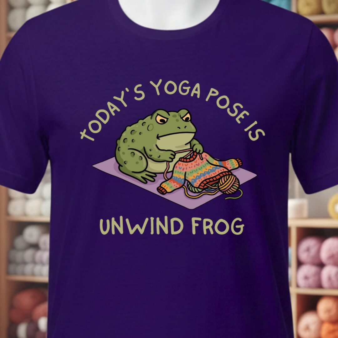 Yoga Pose T-Shirt Purple t-shirt