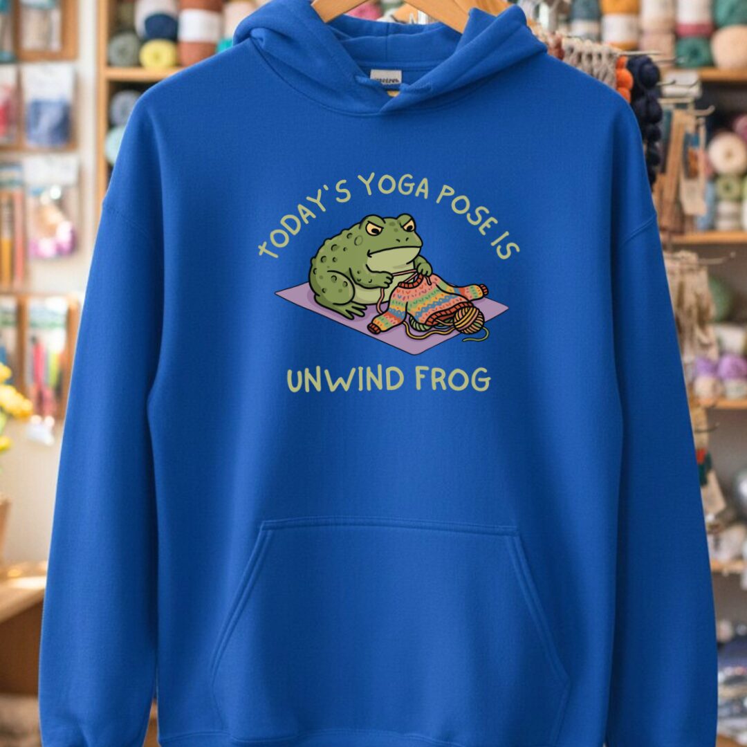 Yoga Pose Royal Hoodie.jpg