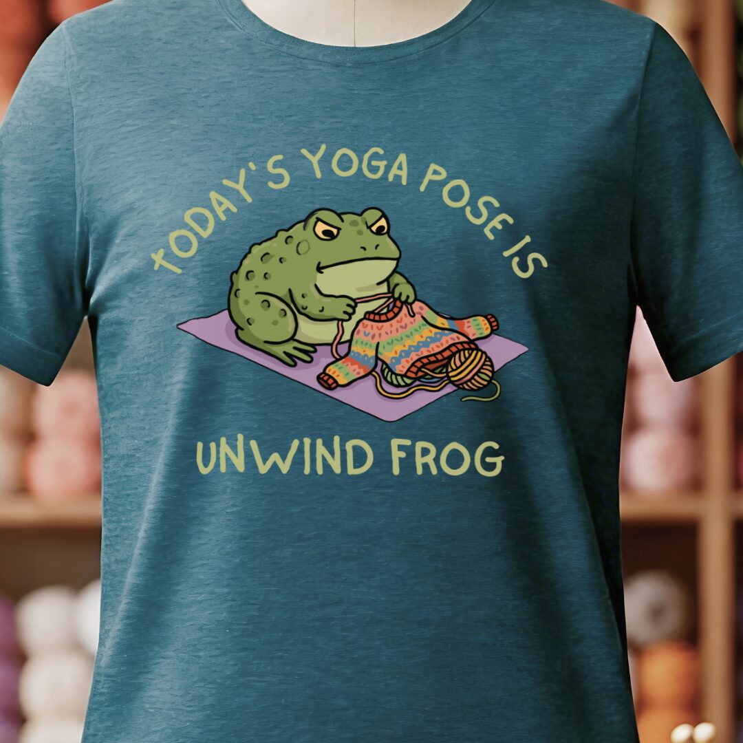 Yoga Pose T-Shirt Teal Blue t-shirt