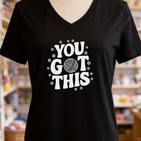 You Got This V-Neck T-Shirt Black t-shirt