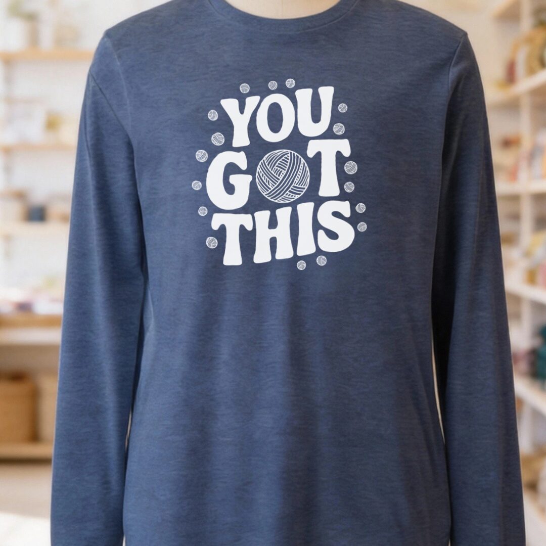 You Got This Long Sleeve Tee Navy t-shirt