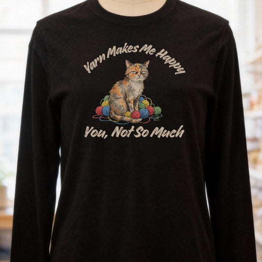 You, Not So Much Black Long Sleeve Tee.jpg