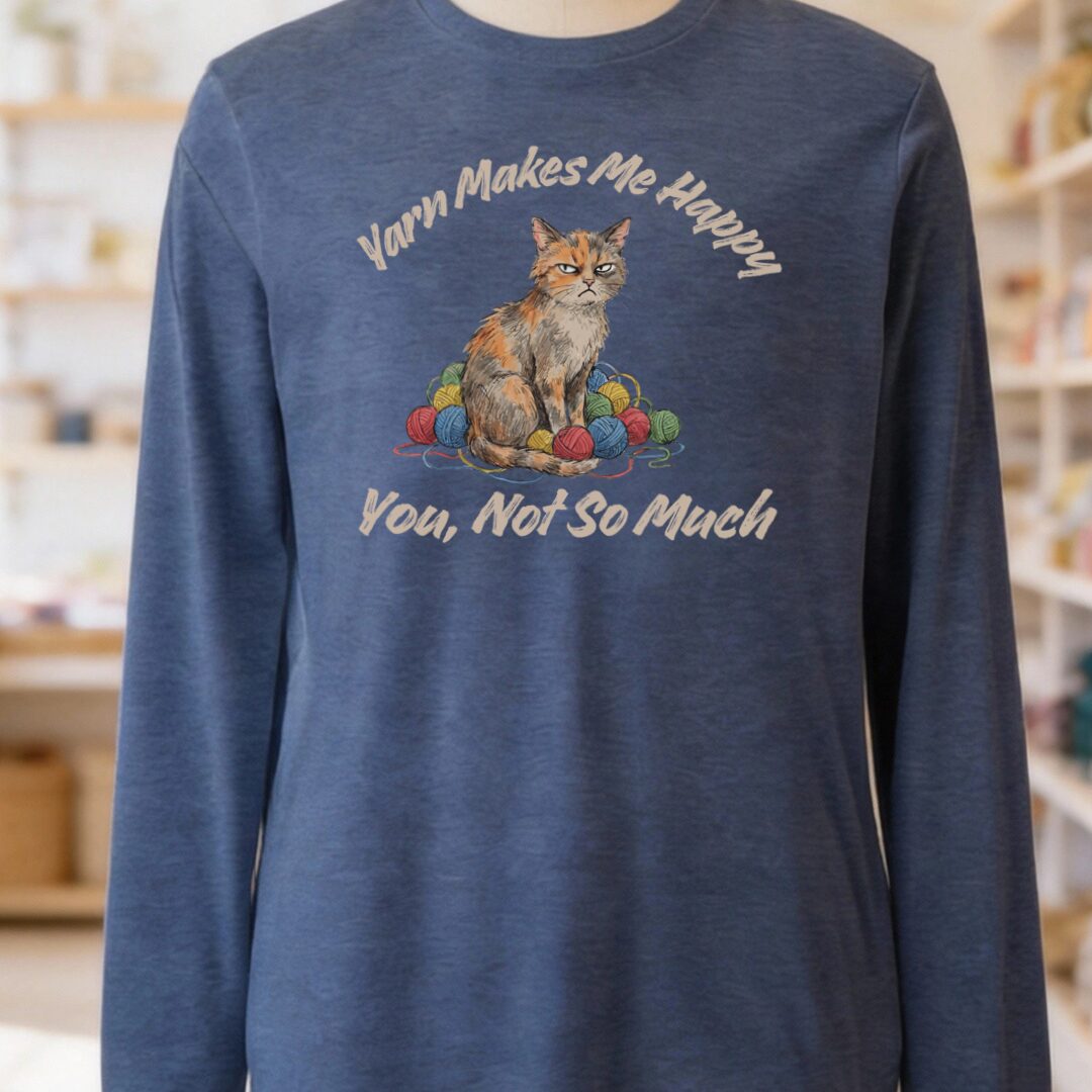 You, Not So Much Heather Navy Long Sleeve Tee.jpg