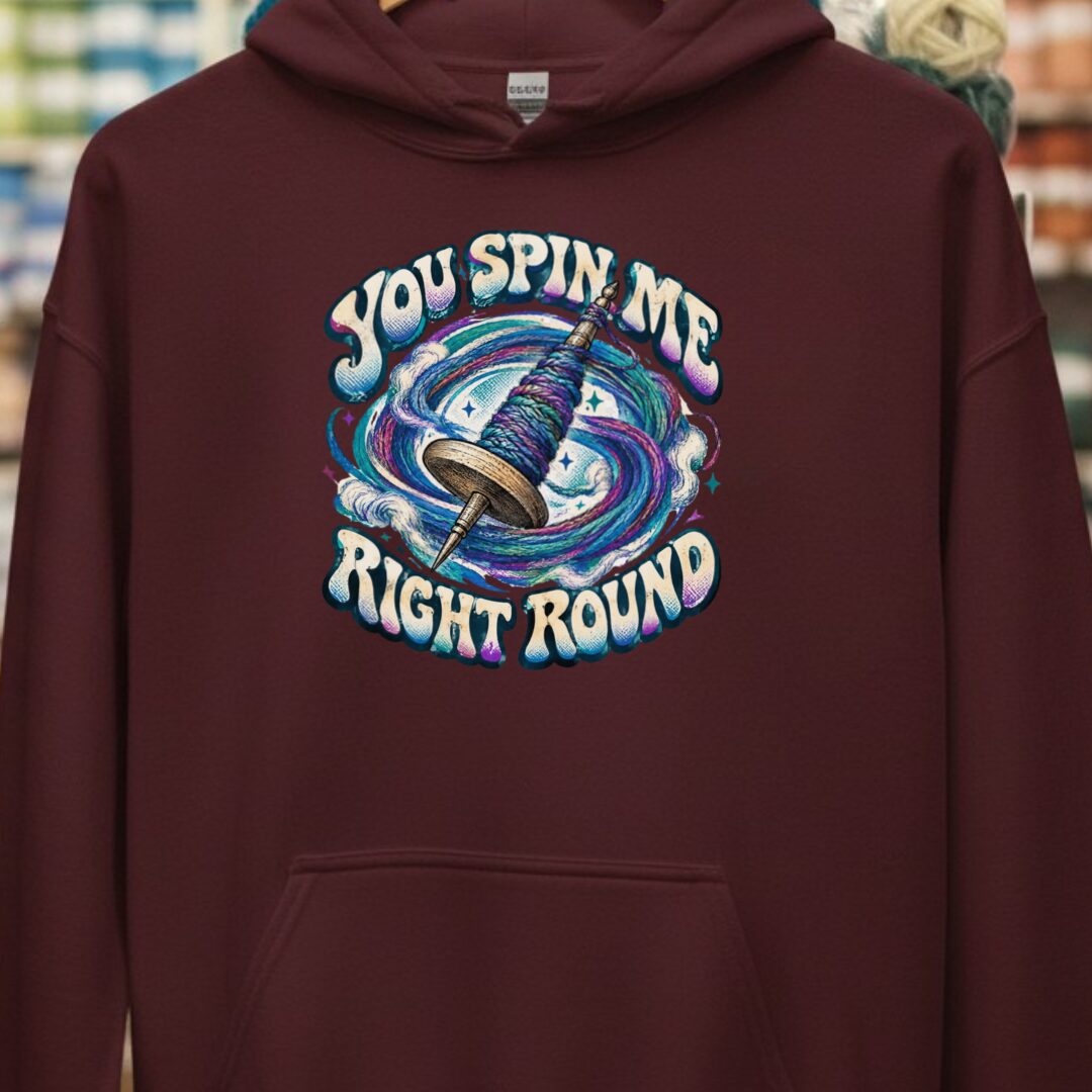 You Spin Me Hoodie Maroon t-shirt