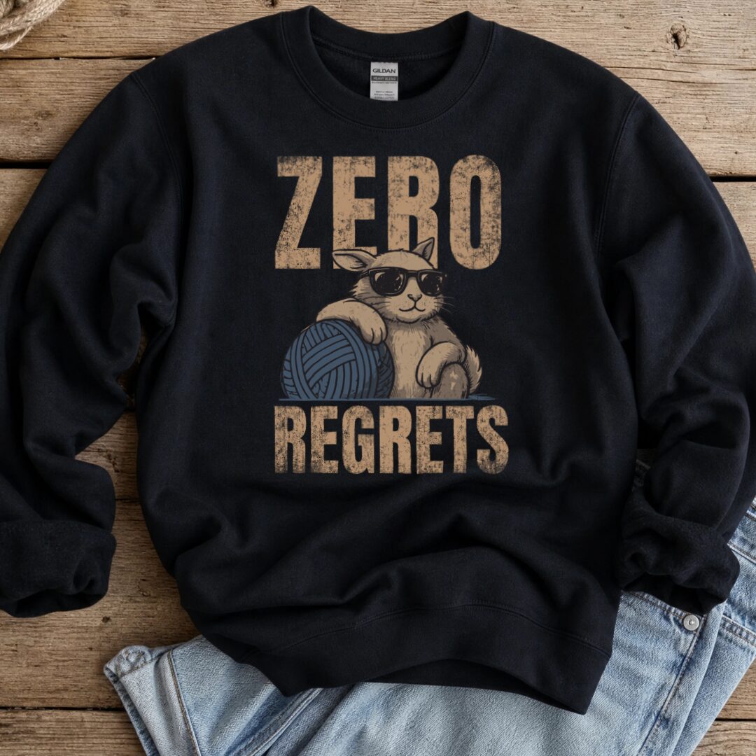 Zero Regrets Black Sweatshirt.jpg