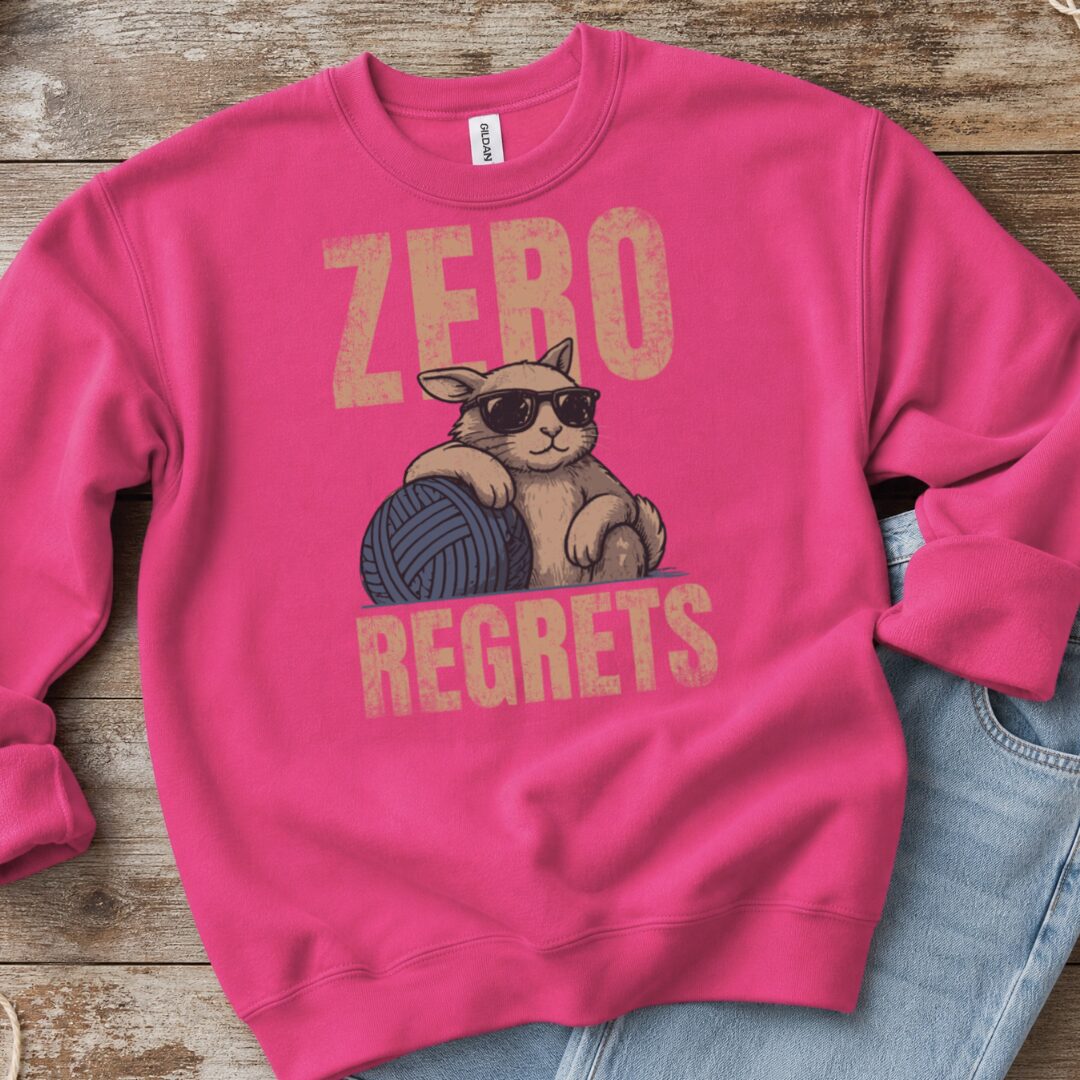 Zero Regrets Bright Pink Sweatshirt.jpg
