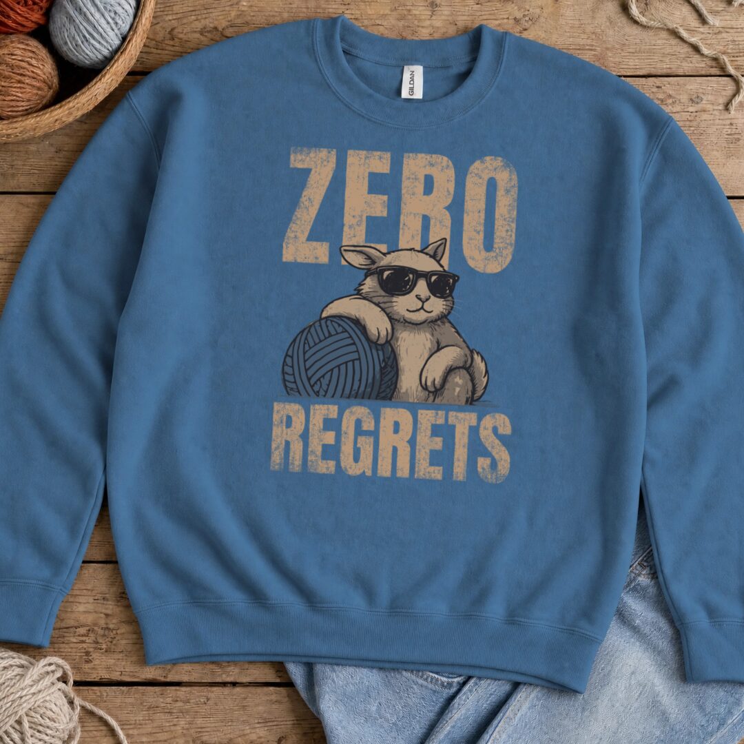Zero Regrets Indigo Blue Sweatshirt.jpg