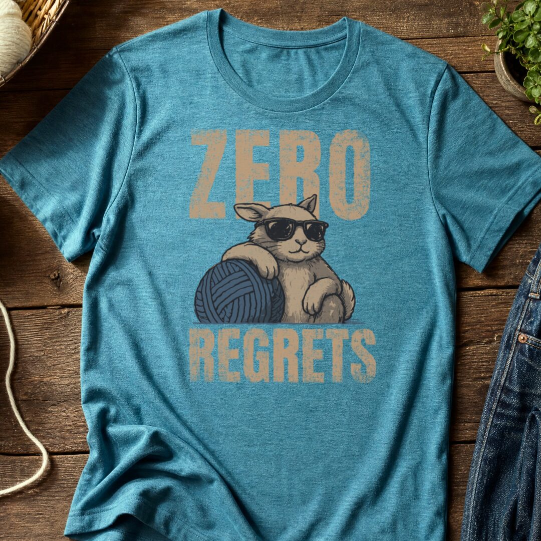 Zero Regrets Teal Blue T-Shirt.jpg