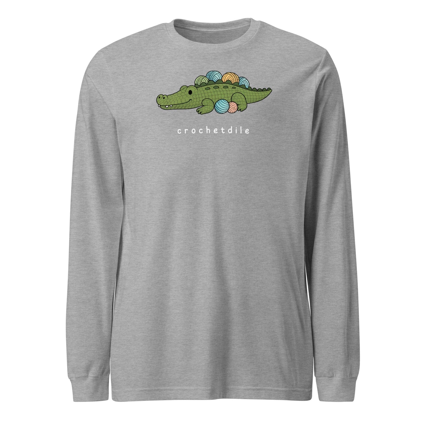 Crochetdile Long Sleeve Tee Athletic Heather / S