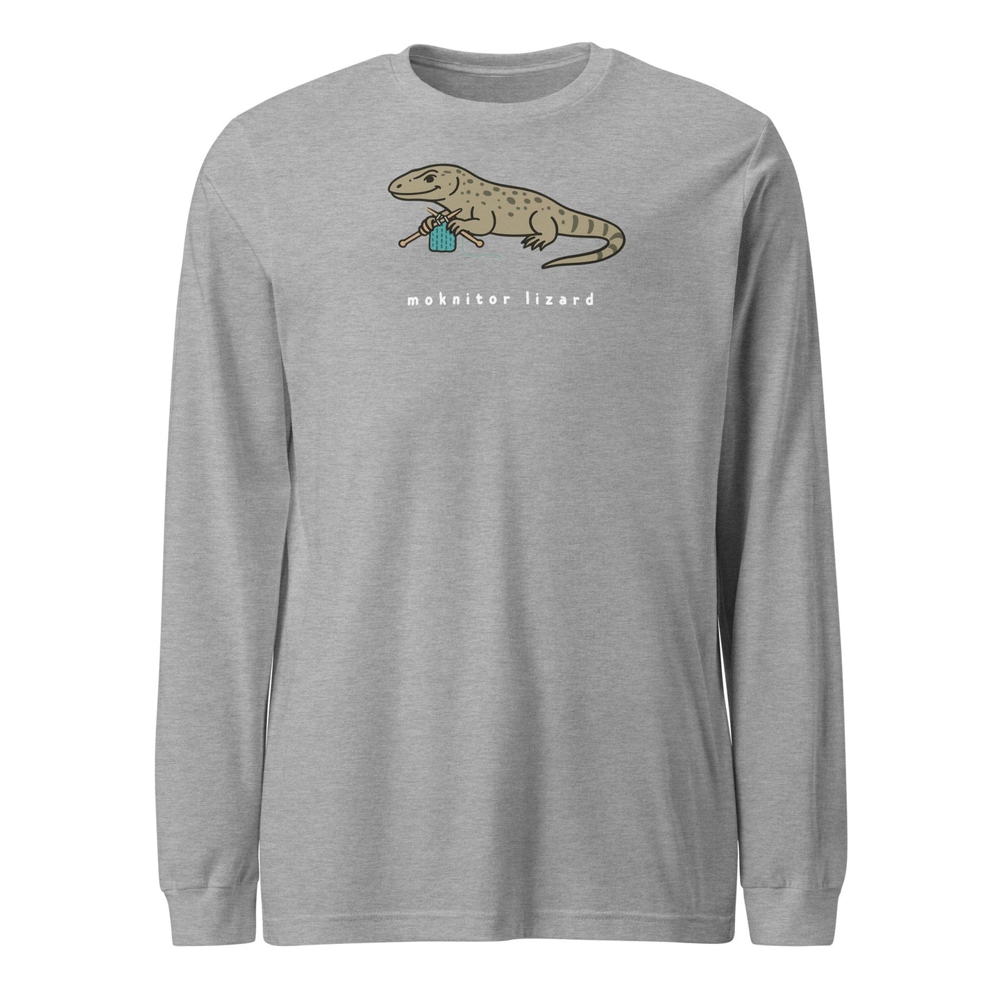Moknitor Lizard Long Sleeve Tee Athletic Heather / S
