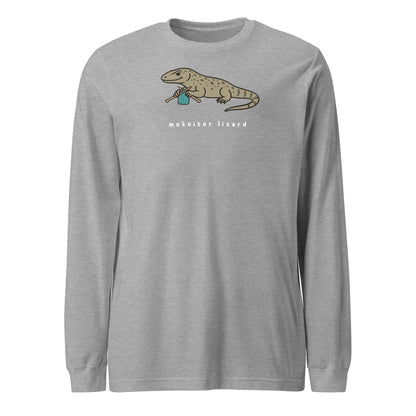Moknitor Lizard Long Sleeve Tee Athletic Heather / S