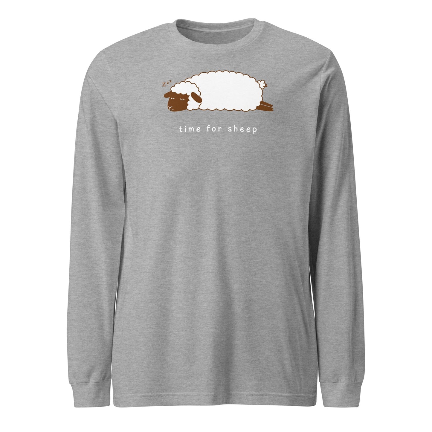 Time for Sheep Long Sleeve Tee Athletic Heather / S