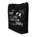 Knitting 1900s Large Tote Bag