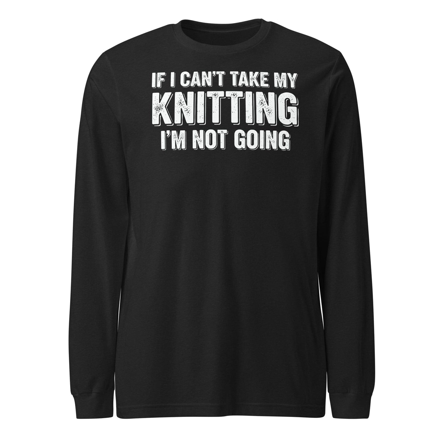I'm Not Going Long Sleeve Tee Black Heather / S