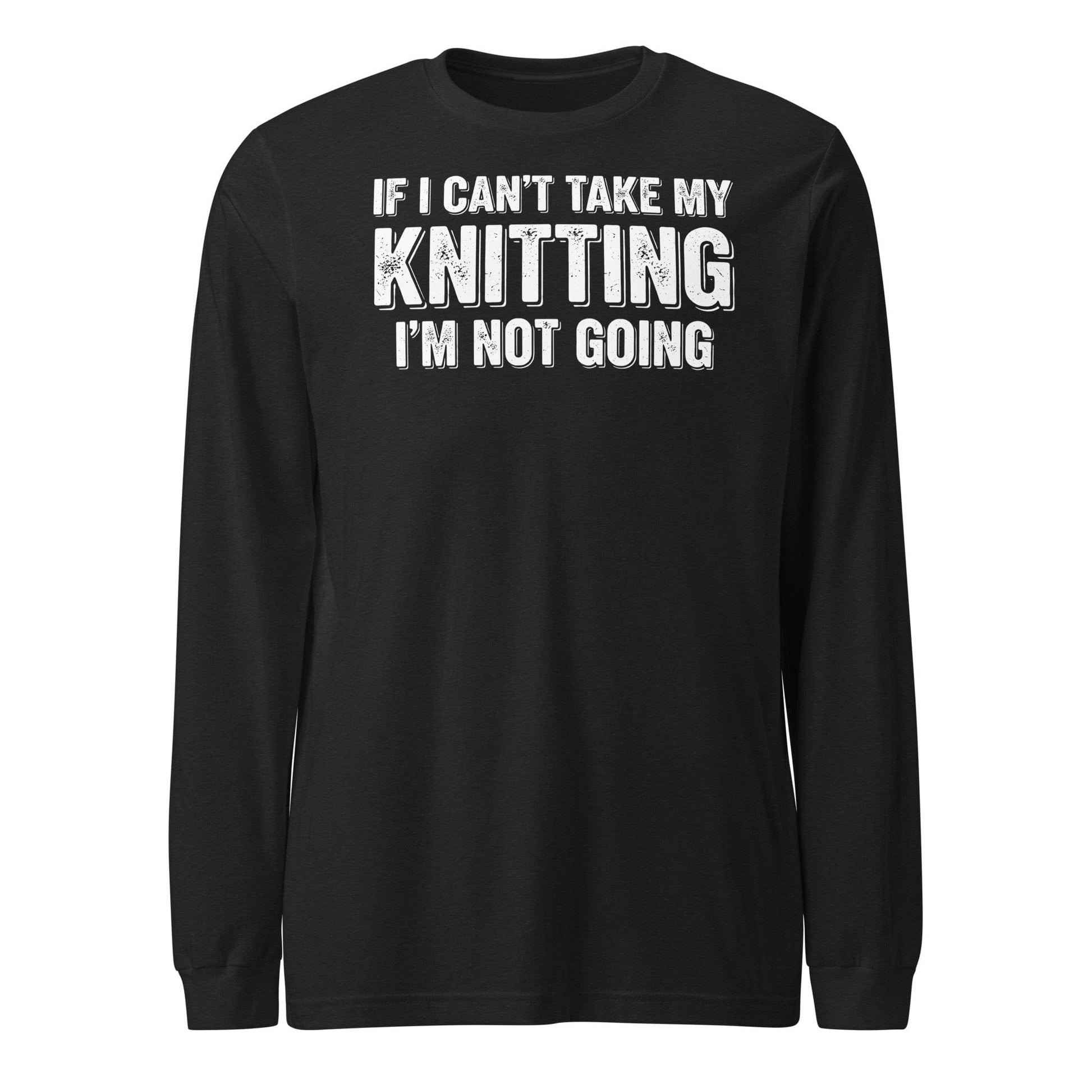 I'm Not Going Long Sleeve Tee Black Heather / S