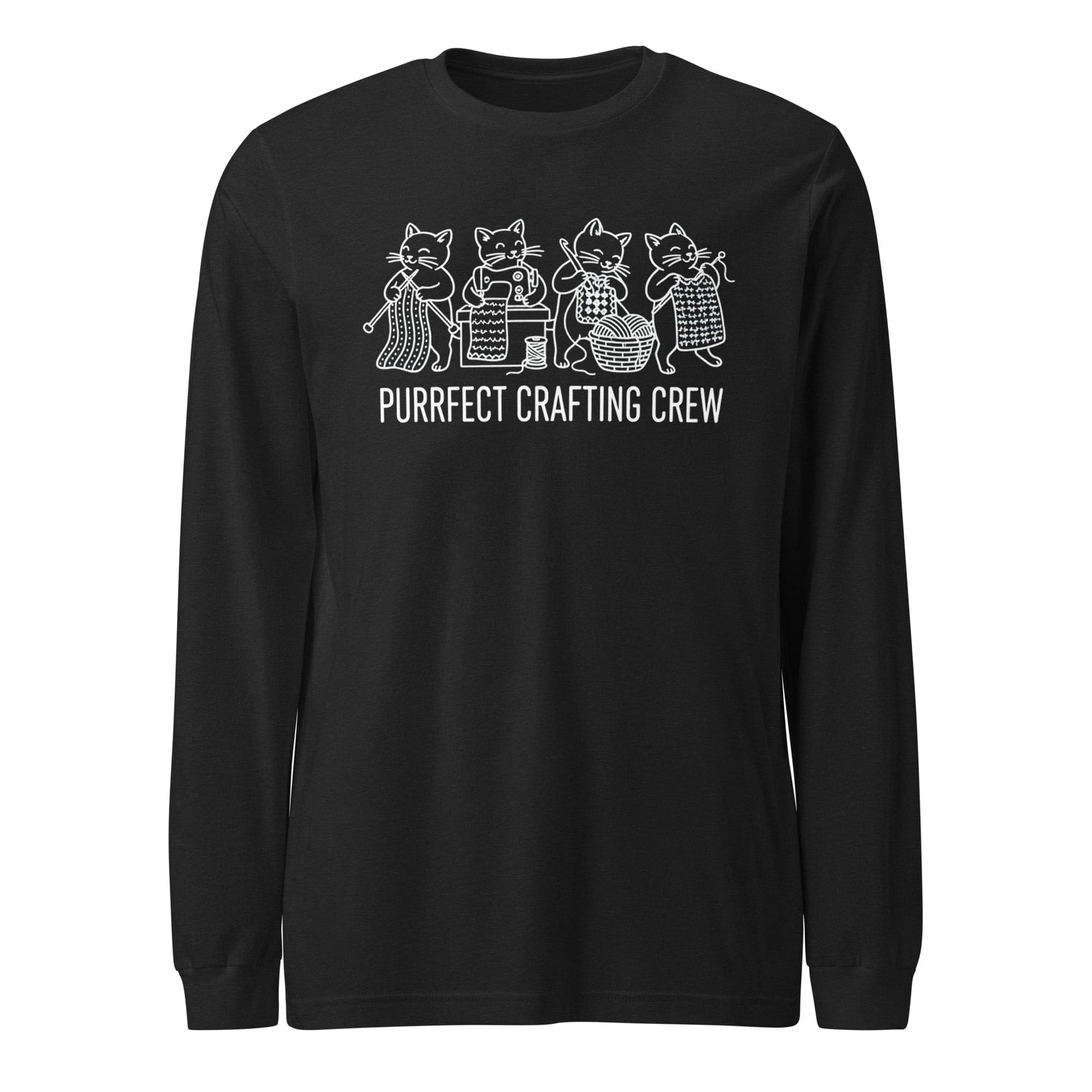 Purrfect Long Sleeve Tee Black Heather / S