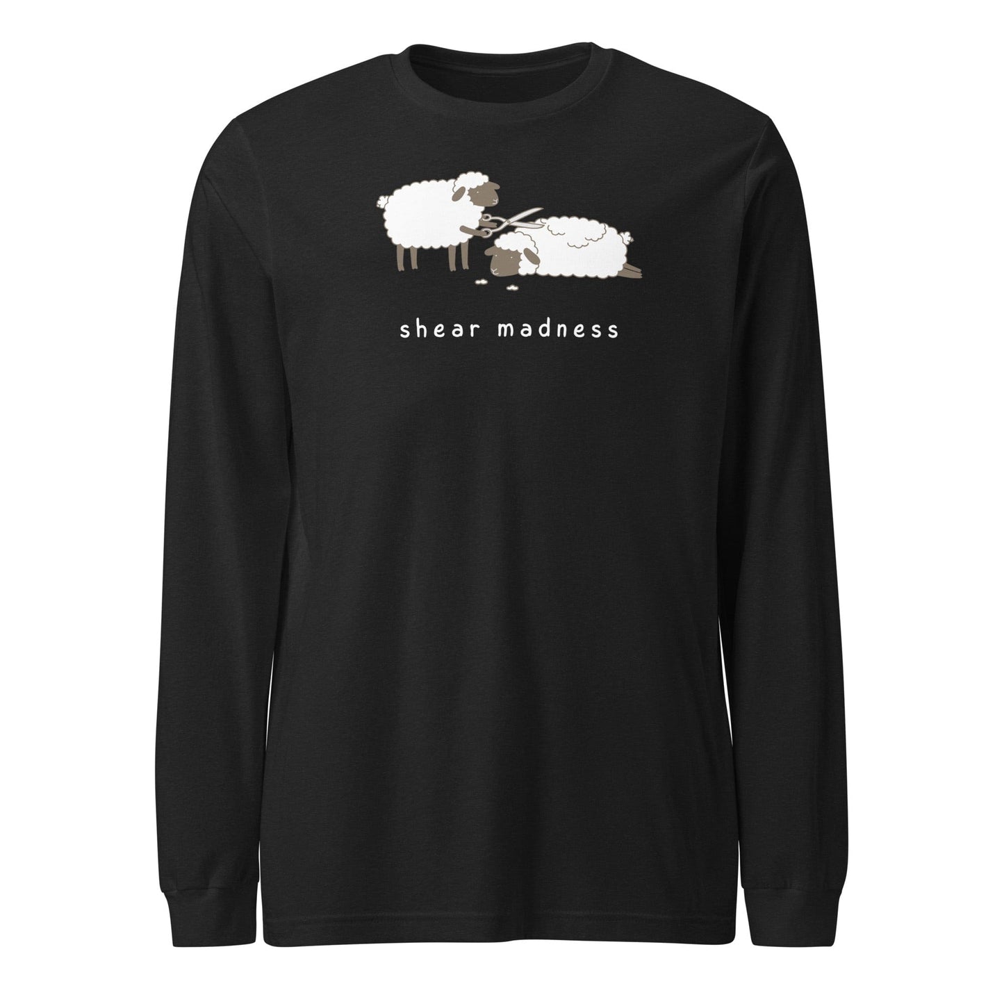 Shear Madness Long Sleeve Tee Black Heather / S